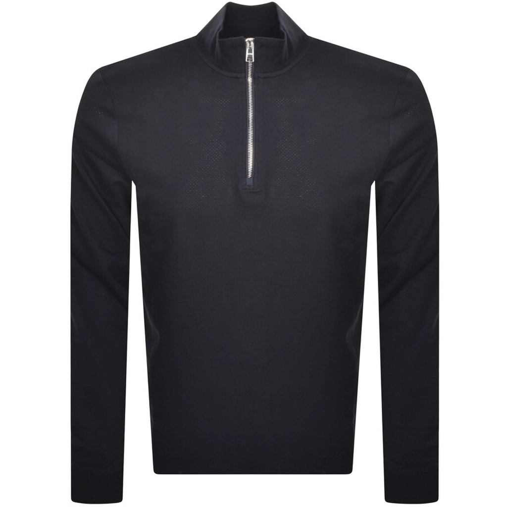 Hugo Boss BOSS Half Zip Tenore 20 Sweatshirt Navy